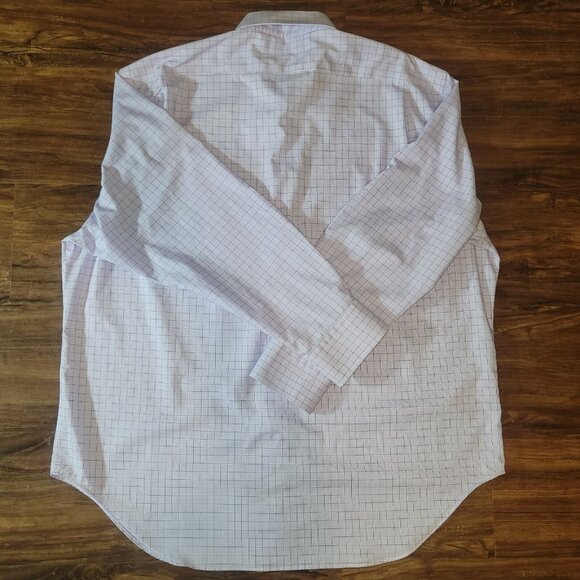 Lauren Ralph Lauren Dress Shirt Mens Classic Fit 18 34/36 LS Light Blue Non-Iron - Picture 13 of 16